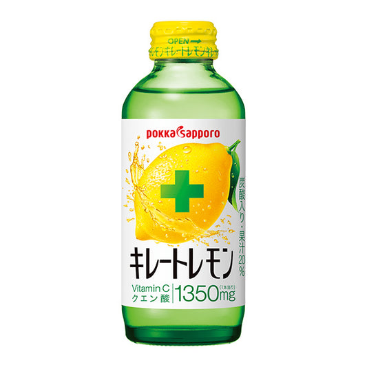 pokka Sapporo - 檸檬味炭酸飲料維他命C 瓶　155g