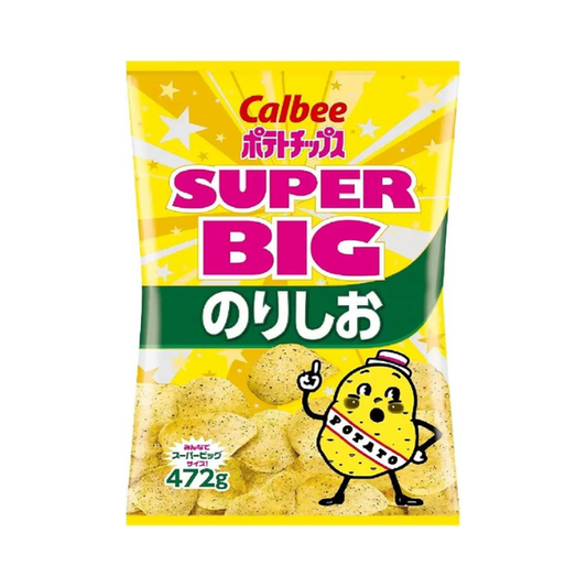 Calbee - SUPER BIG薯片 海苔鹽味  超大包裝 472g