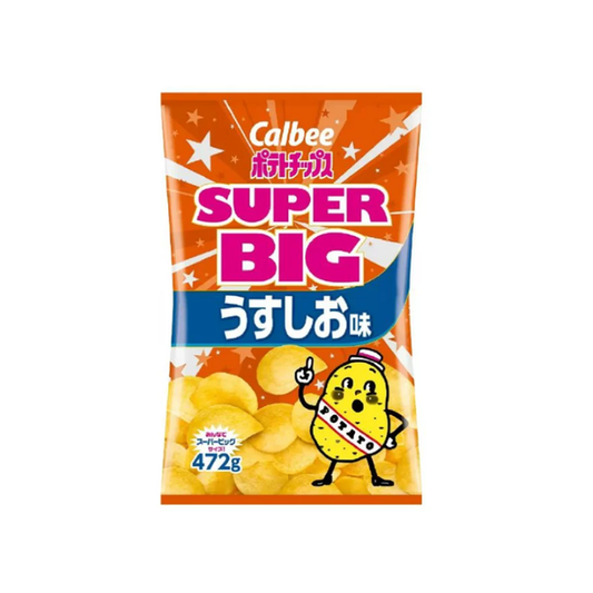 Calbee - SUPER BIG薯片 淡鹽味 超大包裝 472g